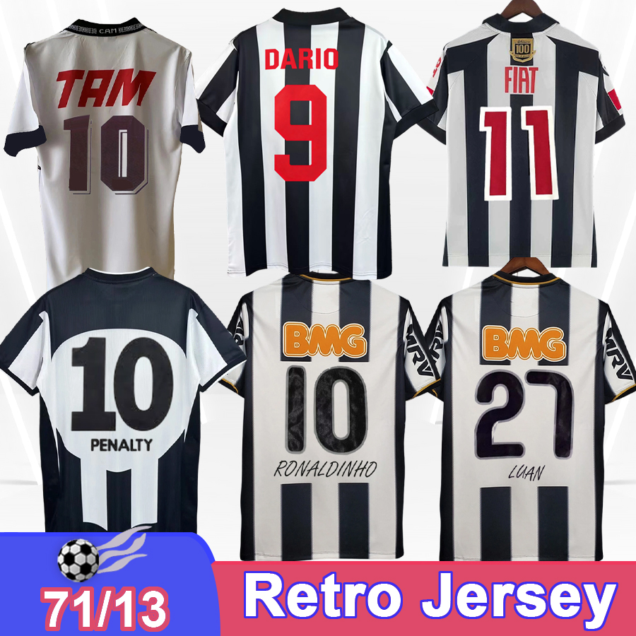 1971 Atletico Mineiro Mens Retro Soccer Jersey MIRANDA OLIVEIRA PETKOVIC 2013 Home Away Special version Short Sleeve Football Shirts Uniforms