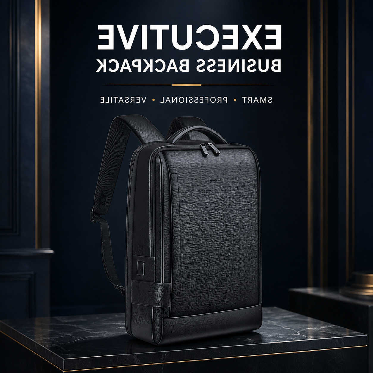 Leather Backpack Genuine Style Mens Laptop Backpack Large Capacity Business Casual Multifunctional Travel Rucksack for Work Commuting H260922
