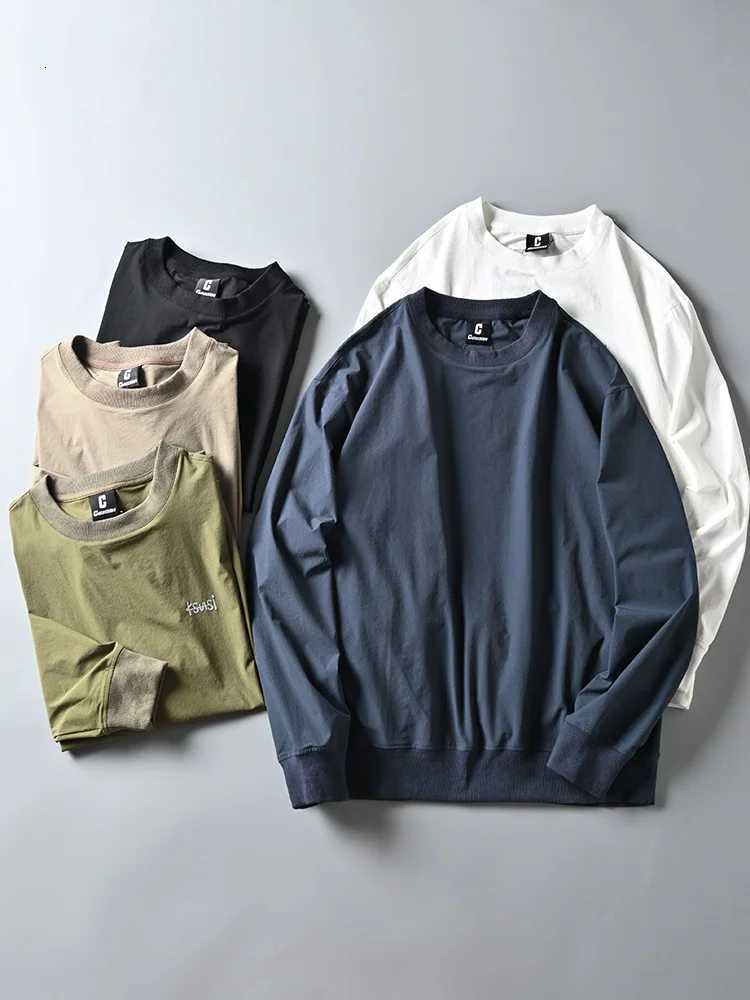 Loose Men's Casual Hoodies Sweatshirts round Ne Sweatirt Men's Outdoor Waterproof Breathable Thin Sle Hoodie Streetwear Spring Autumn Yout