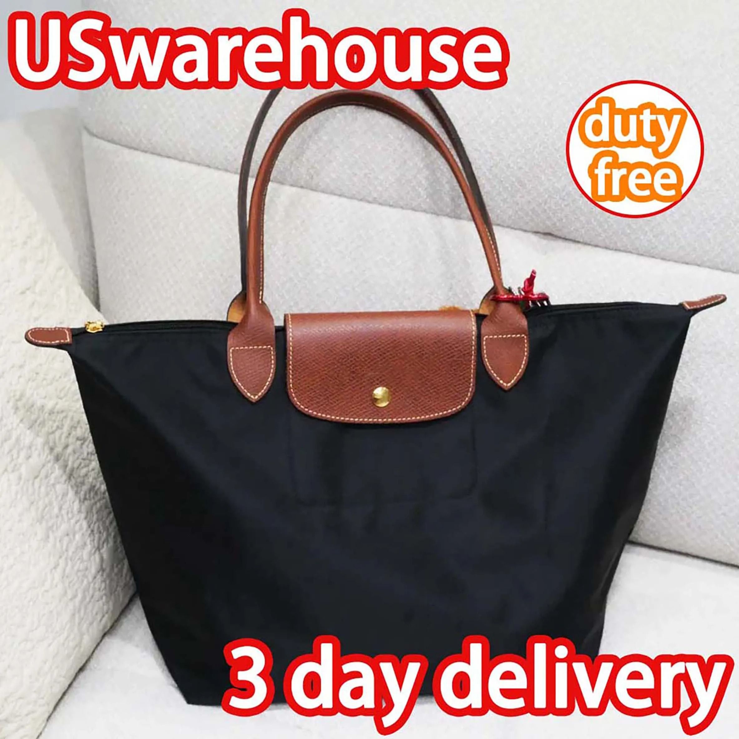 L0ngitys Champlys Designer Bag Classic Origami Style Nylon Shoulder Bag Foldable Triple e Size Lightweight Travel Crossbody Tote Handbag for Women E