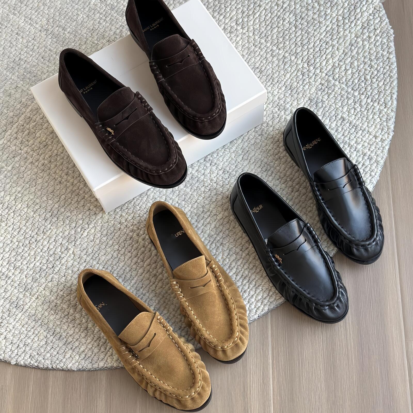 top quality designer luxury leather penny suede crocodile slip on pink alligator ballet flat navy loafer mule italian black espadrille moccasin sand