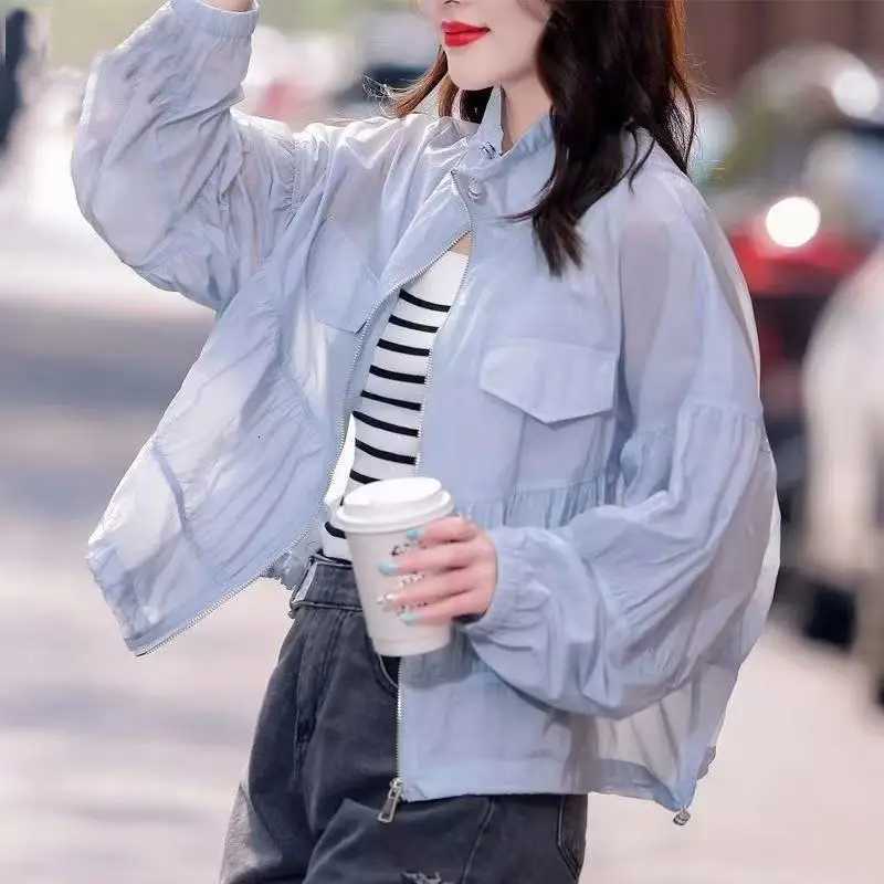 Women's Jackets Fashion Sunscreen Clothes For Women's Summer Thin Loose Short Jacket 2025 New Outdoor Breathable Versatile Shirt Coat Fema