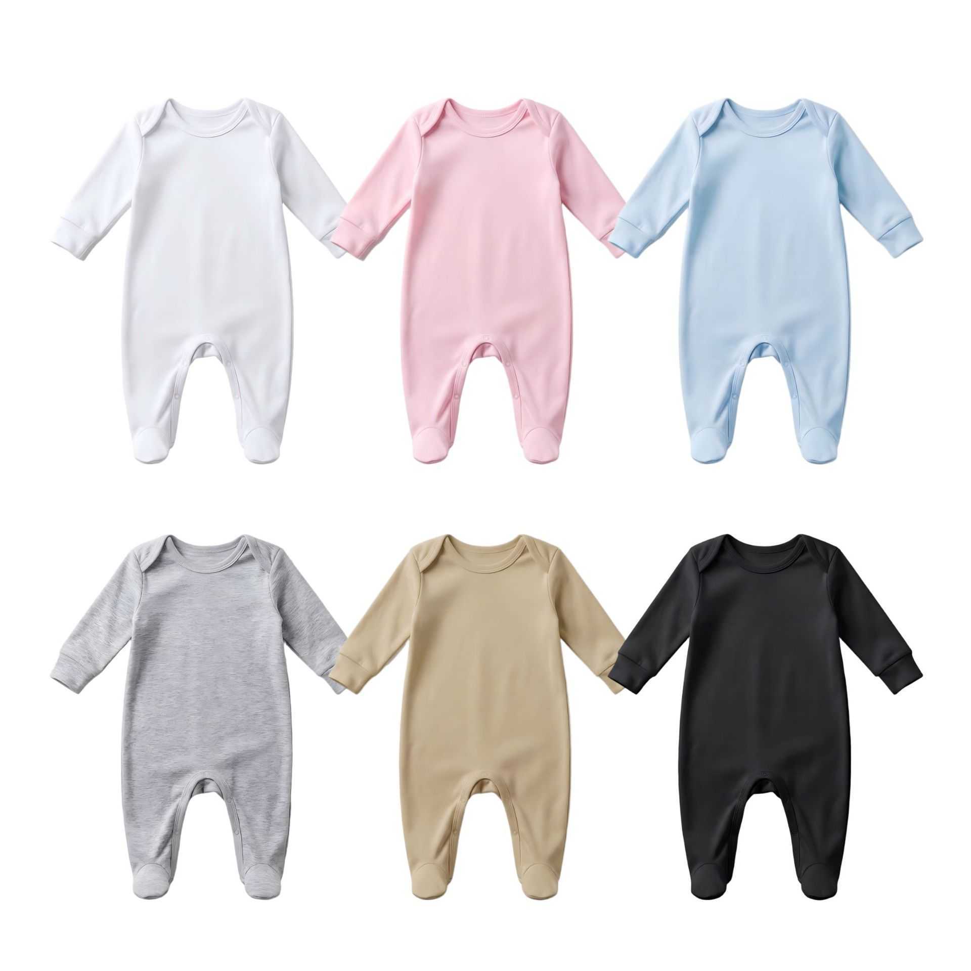 Autumn baby romper newborn unisex cotton solid color envelopestyle longsleeved crawling suit Q260919
