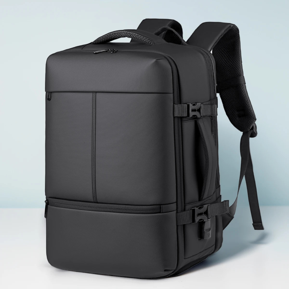 LargeCapacity MultiPocket Casual Backpack Business Travel Laptop Bag Lightweight Expandable Commuting Storage for Boarding and Going Out 260922