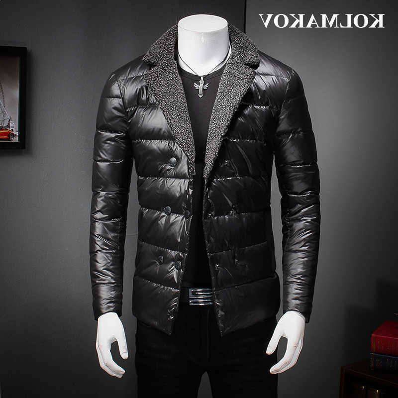 KOLMAKOV Men's Down New Parkas Men's Down Jackets Winter Black Mens Parkas 90% White Duck Down Coats Homme Waterproof Jackets Male Oversiz