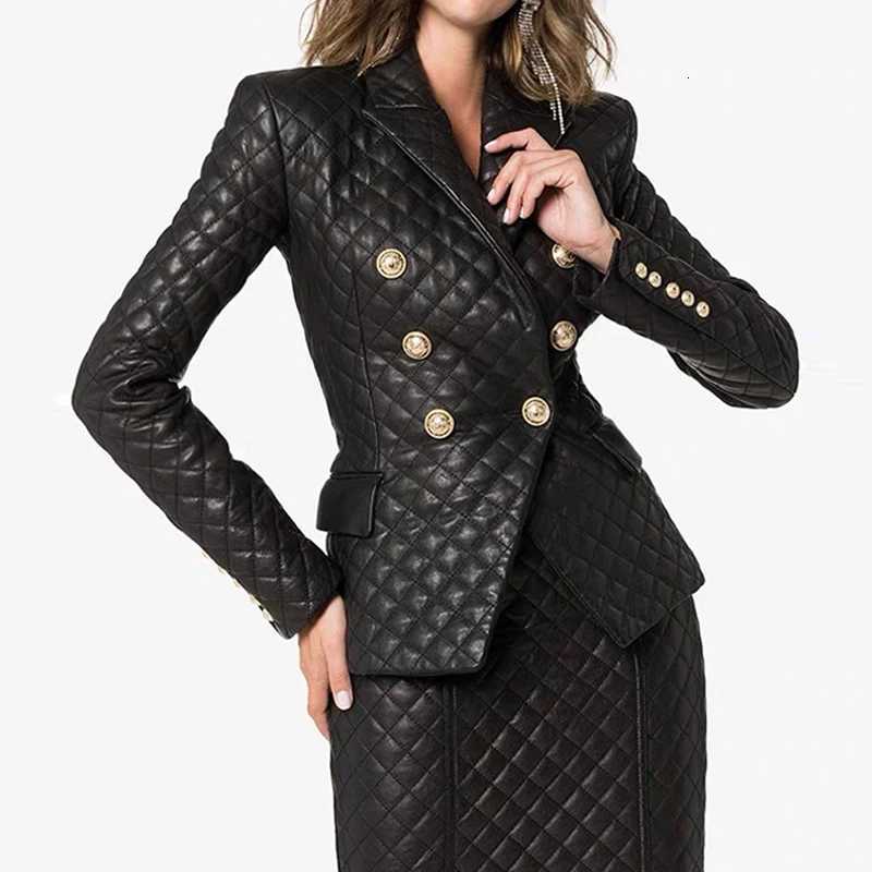 Short Genuine Sheepskin Blazer Coats for Women 2023 Fall Winter Windbreak Warm Ladies Button-up Lambskin Jacket Tops Outwear C260921