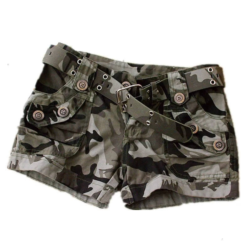 Womens Summer Camouflage Shorts Casual Military Zipper Pocket Pantaloon Ladies Plus Size 4XL Cotton Slim Fit y2k Mini Shorts 260922