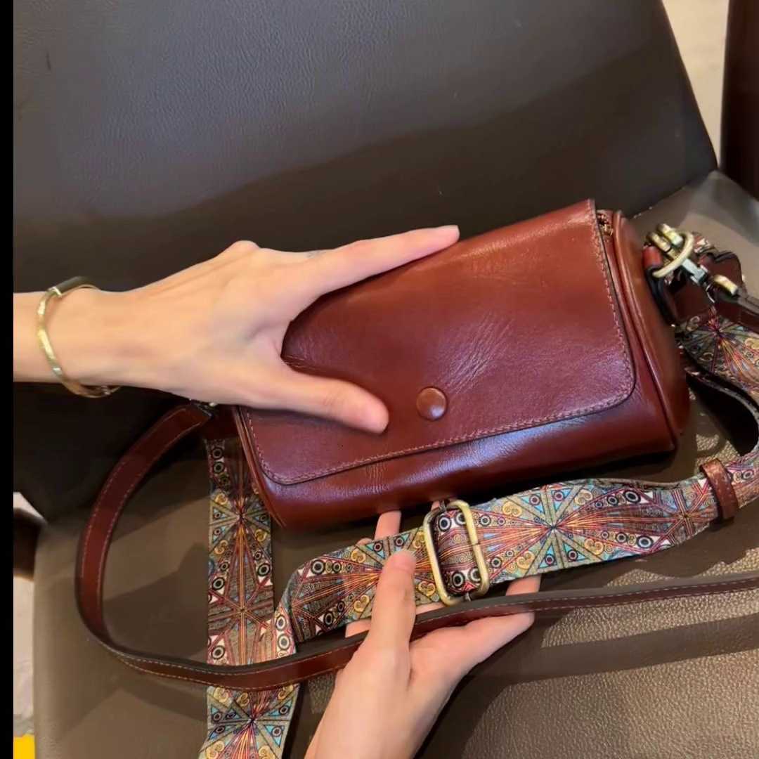 Body Real Cow Leather Cross Bag for Women's Handbag 2024 New Small Shoulder Bag Soft Genuine Leather Casual Designer Crossbody Bag H260922