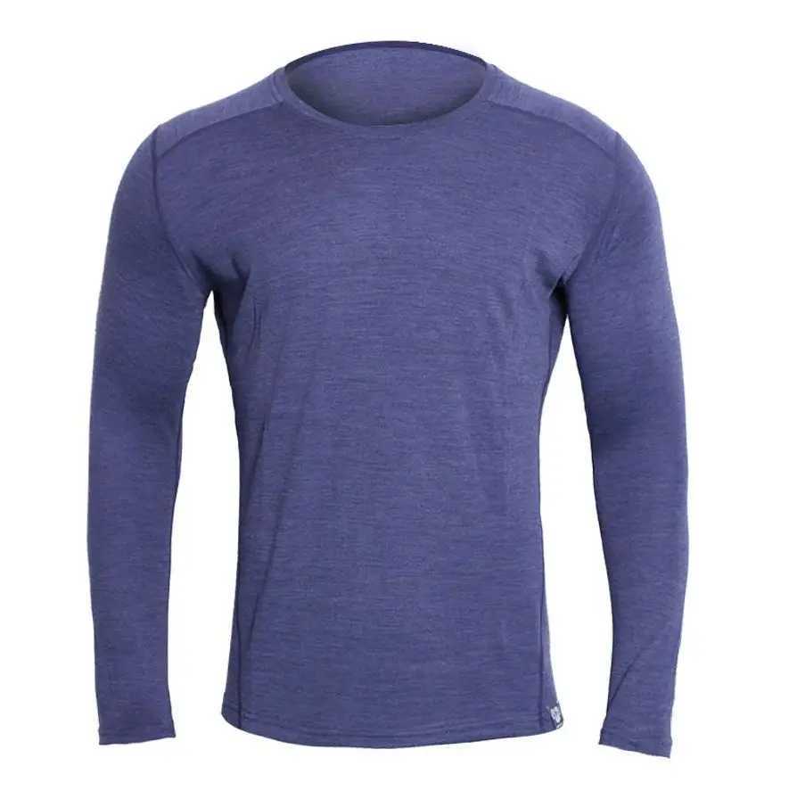 100% Merino Wool Base Layer Men Merino Wool Thermal Underwear Top Mens Crew Shirts Long Sleeve Shirt Everyday Baselayer 250G R260921