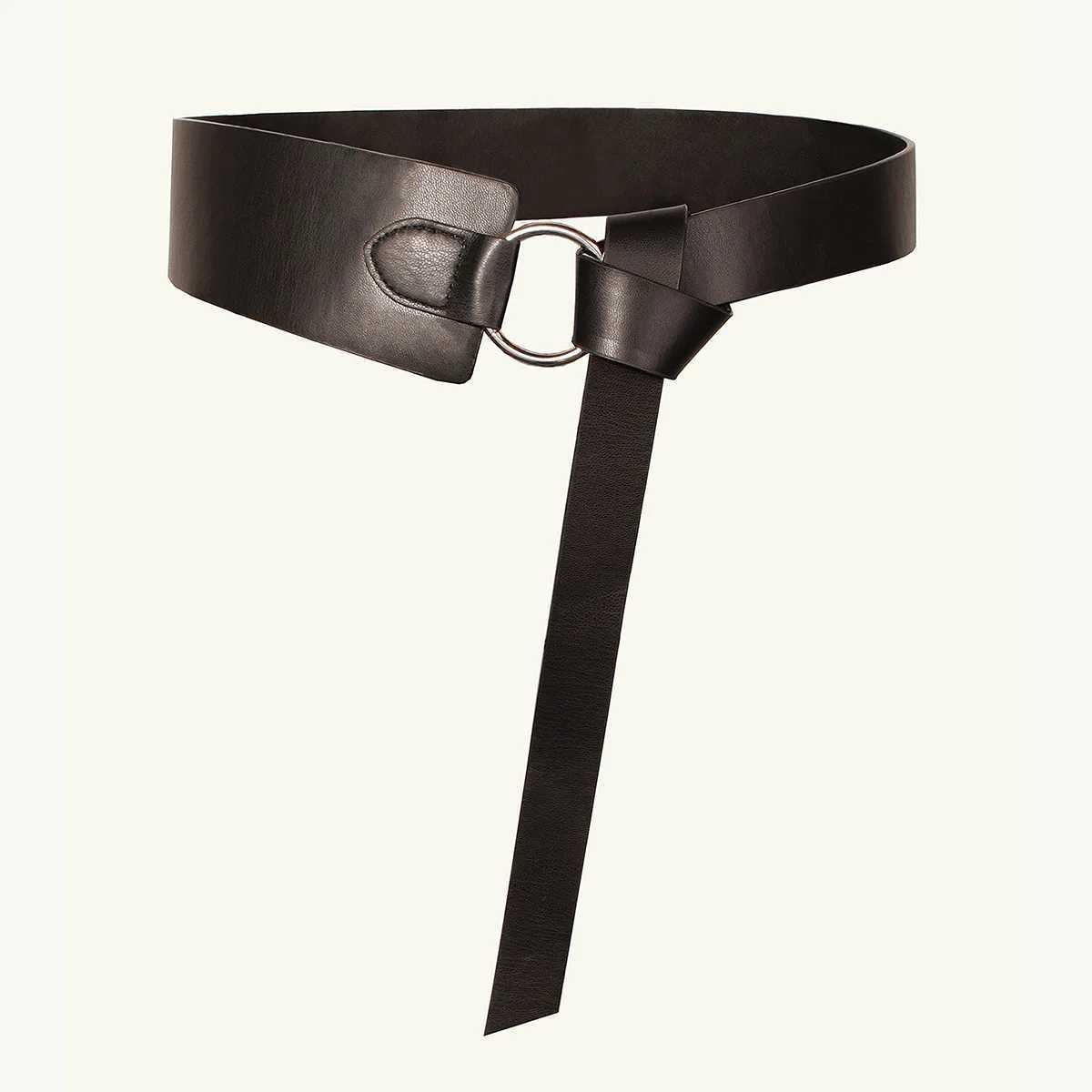 Belts Women's Round Buckle Wide Waist Belt Simple Versatile Soft Fashion Knot Tie Belt Factory Direct In Stock Wholesa Q260921