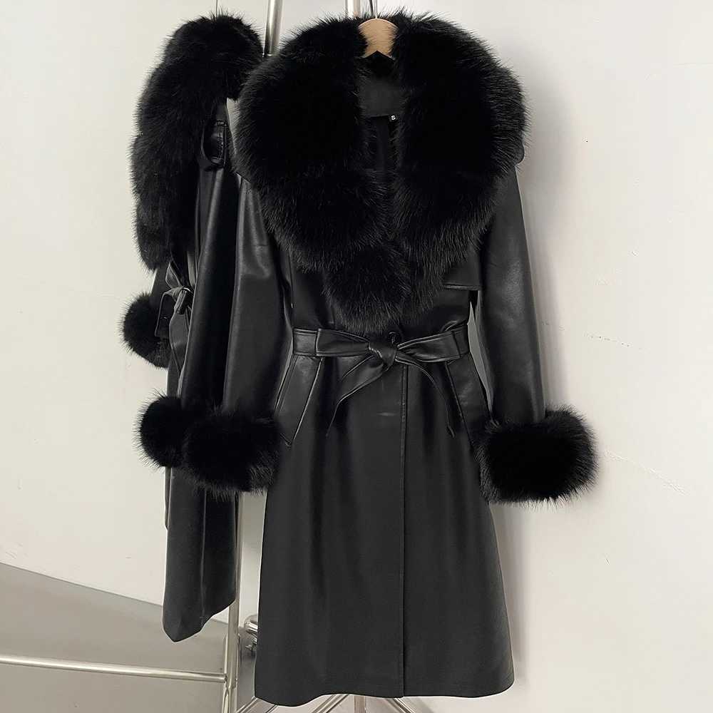 Jacket Women Leather Faux Leather Clothes Lady Jacket with Fur for Women Faux Fur Coats Outerwear Women's Winter Spring Jacket C260921
