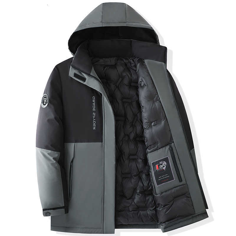 Warm Parkas New Men's Down Waterproof Parkas New Mens Autumn Hooded Casual Winter Men Jacket Coat Brand Windproof Outwear Hat Parkas Jacket Mal