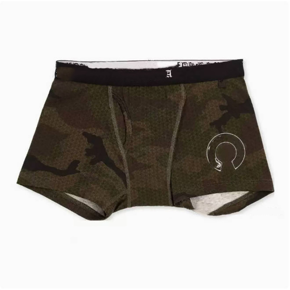 Chrome Men Hearrt Underwear Designer Boxers Underwear Men Trendy Crosses Print Underwear Boxers Cotton Sanskrit Horseshoe Briefs Comfortable Crome B