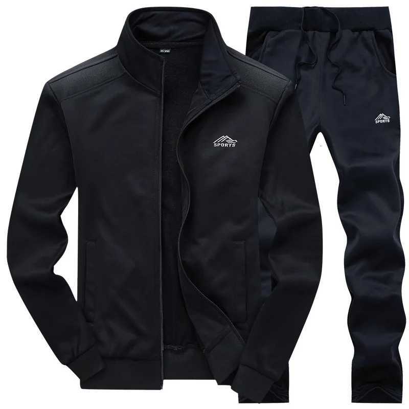 Gym Men's Tracksuits 2026 Spring Jacket + Pants Casual Tracksuit Men Sportswear Tracksuits Men Polyester Sweatshirt Sporting Fleece ropa hombre