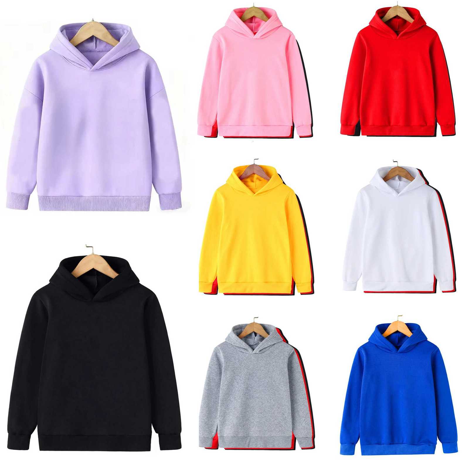 Fashion Kids Boy Hoodies Pullover 2025 Spring Autumn Girls Casual Hoodies Sweatshirt Kids Solid Color Hoodies Sweatshirt C260921
