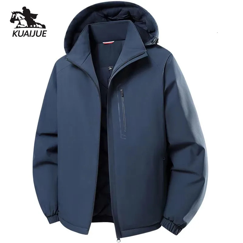 Mens Jacket Stand Collar Parka Winter down Fleece Warm Jackets Men Business Leisure Coat Baseball Coats 6975 260922