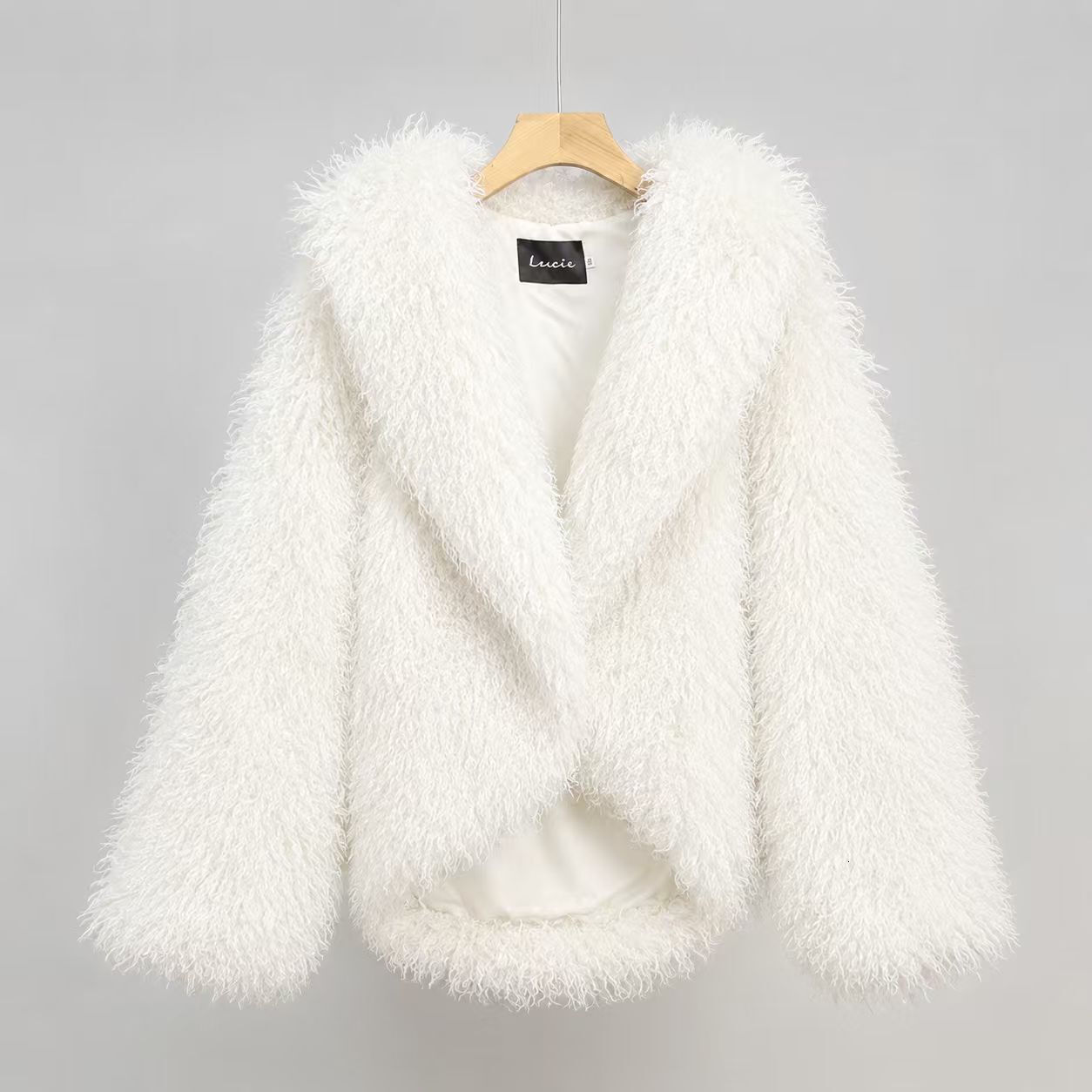 Women Long Sleeve Loose Curly Plush Coat High End Versatile Fashion Outerwear For Ladies Autumn Winter Daily Street Shopping Dating Cold Weather Cas