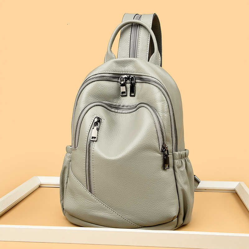 Zaino Zaino stile vera pelle bovina Moda Zaini da donna di grande capacità Borsa a tracolla femminile in vera pelle di alta qualità H260922