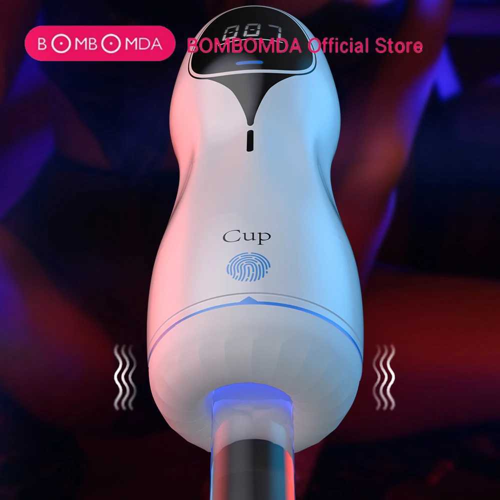 Automatic Sucking Male Masturbator Vibration Blowjob Machine Masturbation Cup Pocket Pussy Penis Pump SexToy Adult Goods for Men L26922