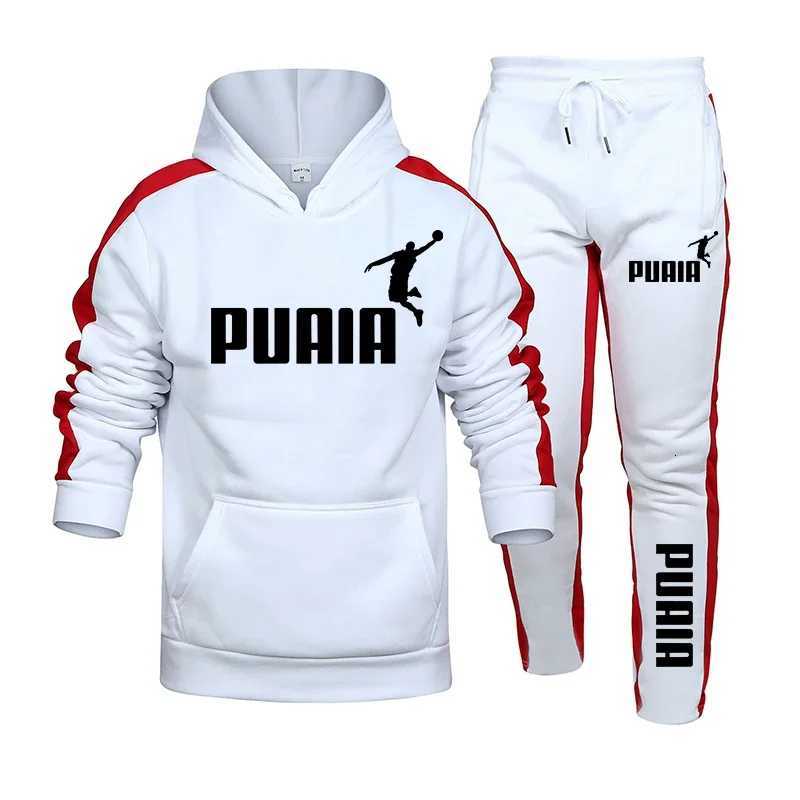 Autumn Men's Winter Tracksuits Popular Mens Tracksuit Hooded Sweatshirts+Jogging Pants Set Daily Gym Outfits Casual Sports High Street Clothing