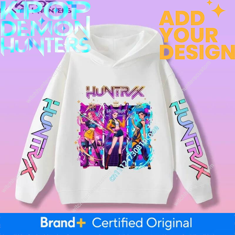 2026 Fall and Winter New Cute Fashion Hoodie KPOP Demon Hunters Children's Clothes Girls' Sweatshirt 0c