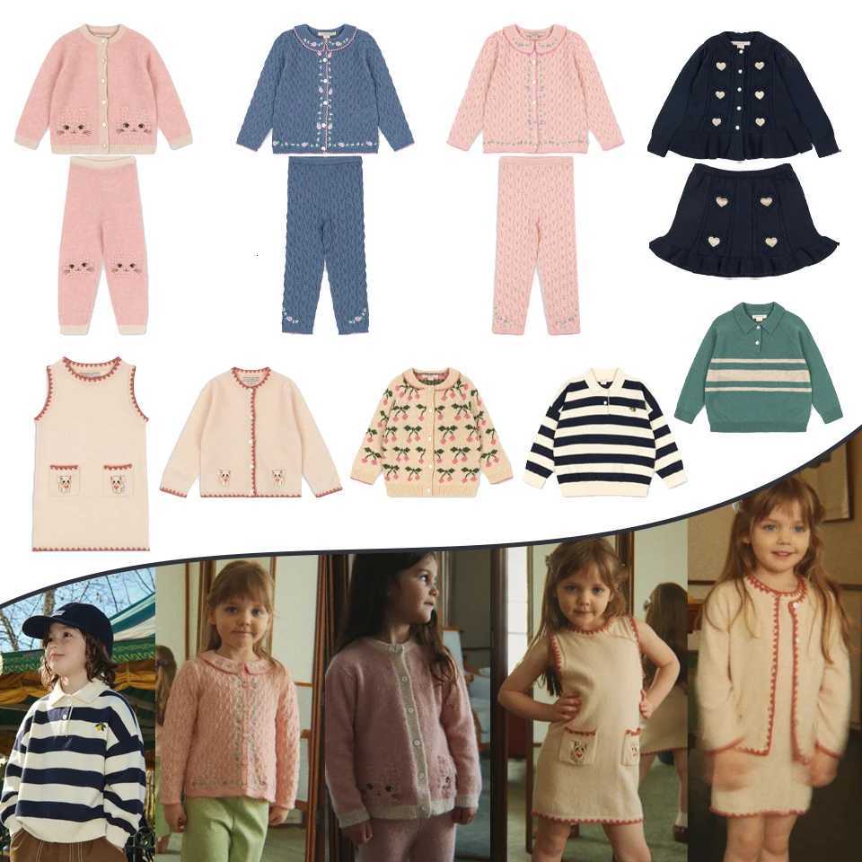 Sweater Pullover Casual Winter Boys KS 2026 Baby Girls Knitted Cardigan Pants Kids Cute Sweaters Dress Children Outerwear Clothes Set C260921