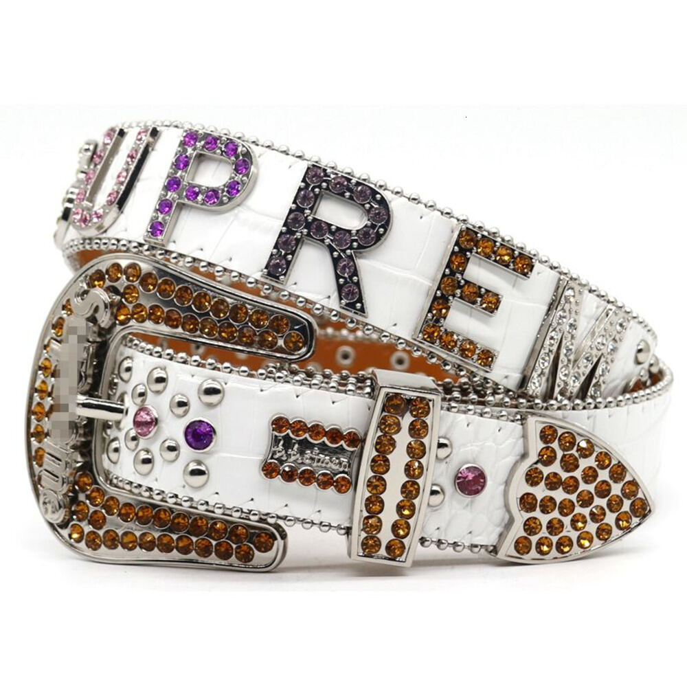 Belts Belts designer belt bb simon belt Men Women Rhinestone belt for Jean Pants Western Cowgirl Cowboy Vintage Bling Crystal Diamond Studded Leathe
