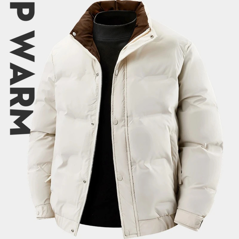 Winter Mens Casual Short Puffer Jacket White Duck Down Coats Men Quality Coat Male Outdoor Windproof Thicker Warm Parkas 260922