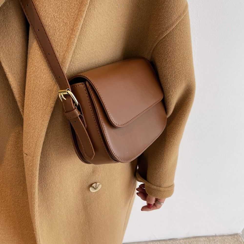Flap Cross Square Body Simple Crossbody Shoulder Bag Korean Style Leather PU Shoulder Bag Solid Color Coin Purse Women Crossbody Bag H260922