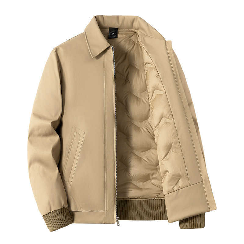 White Men's Men's Down Parkas Duck down Parka Winter Coat Anti-Wrinkle Business Casual Thickened Warmth Locking Cold Resistant Breathable