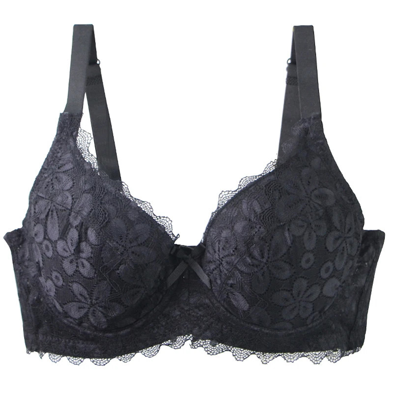 DaiNaFang Sexy Bras For Women Black Skin Brown Purple Dust Grey Push Up Underwear Lace Plus Size Breathable Lingerie 260922