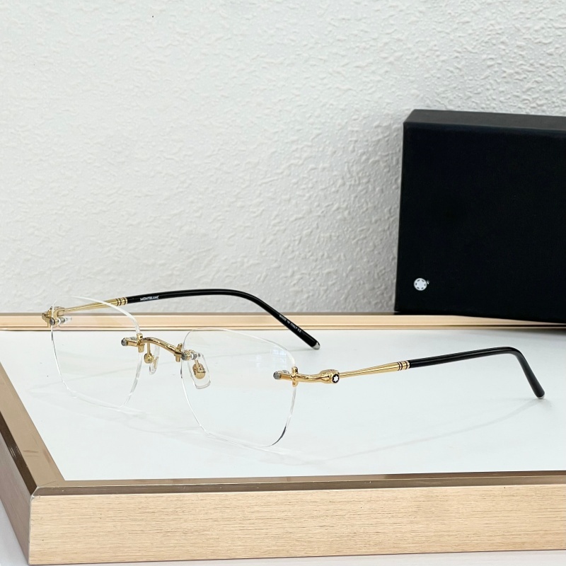 Luxury Eyewear MB0130O Rimless Optical Eyeglasses Top Quality Designer Sunglasses For Men Metal Rimless Square Glasses Business With Original Box Si