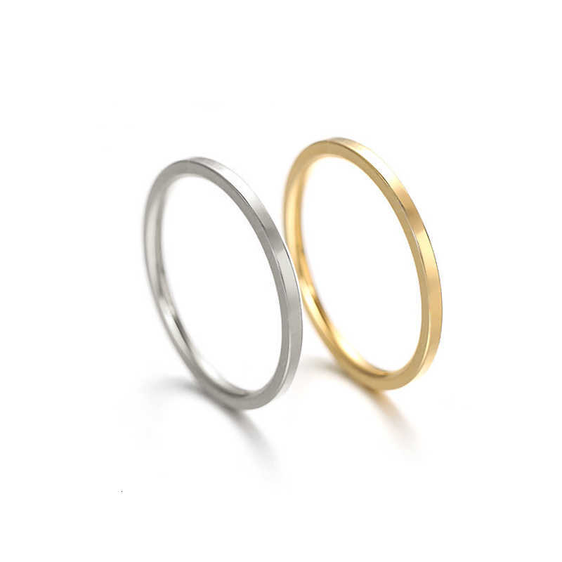 2mm Band Rings Super Fine Stainless Steel Rings High Quality Fashion Flat Inside Spherical Titanium Ring Jewelry AccessoriesT260922