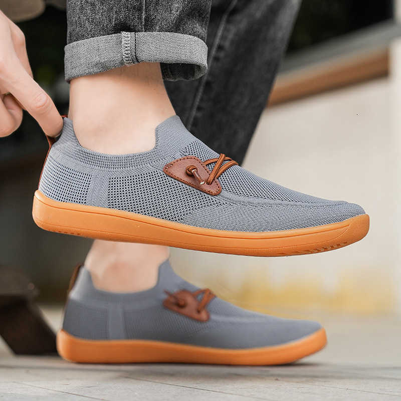 Dress Casual Shoes Men Casual Sneakers Minimalist Wide Barefoot Shoes Outdoor Comfort Lightweight Leisure Shoes Non Slip Wide Running Shoes D260922