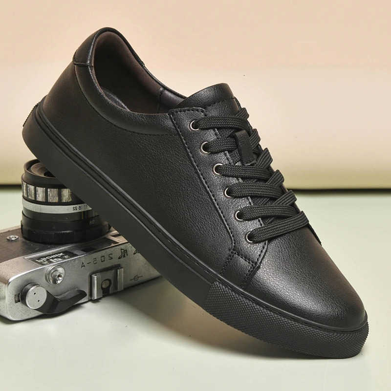 Casual Men's Shoes Sneakers Genuine Leather Casual Shoes Leisure Walk Men Shoes All-match Outdoor Skateboard Footwear For Male D260922