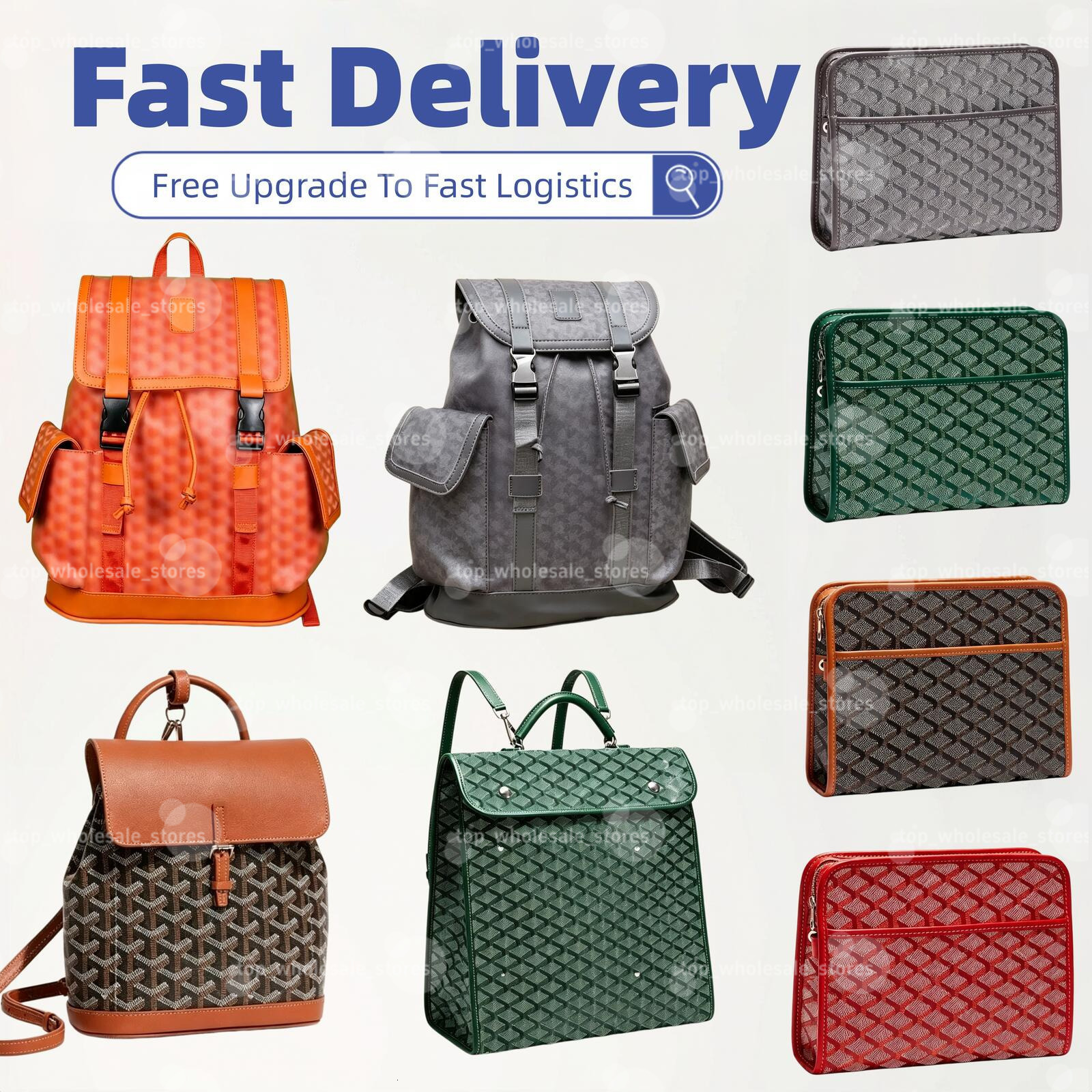 10A TOP 2026 Gos Yardback Bag Men Bagpack New Designer Bags Casual And Fashionable High-End Shoulder Wash Bags Including Wash Bag Leather Makeup Bag