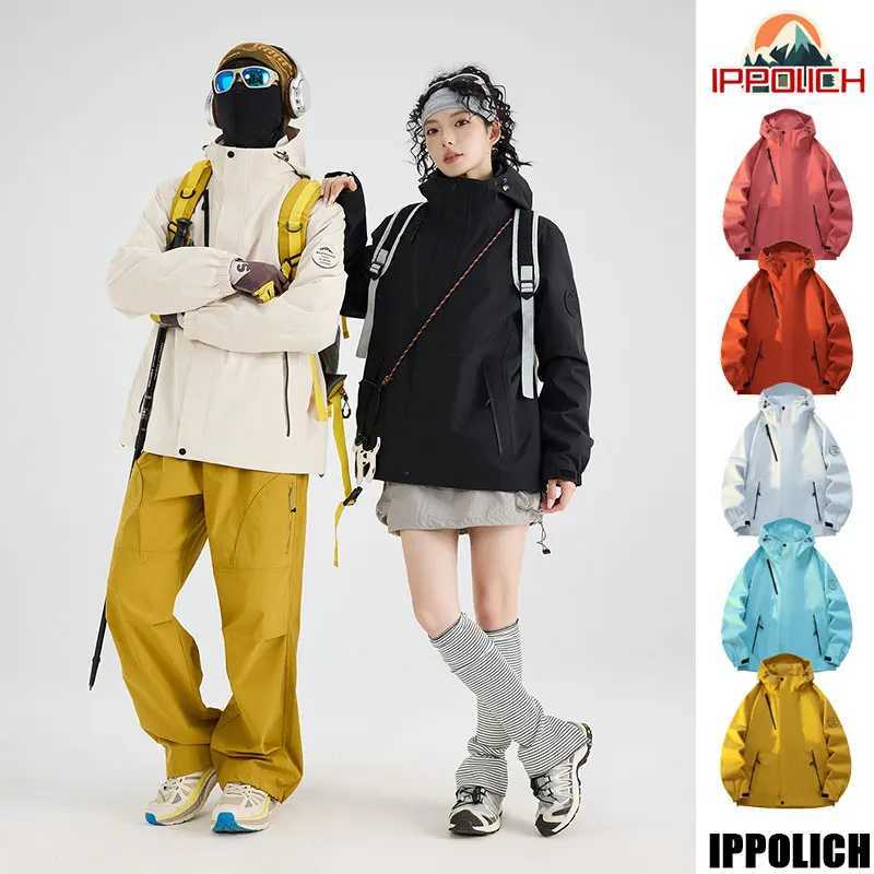 Women's Jackets Women's Hiking Waterproof Work Jacket Women's Travel Scratch-Resistant Breathable Hooded Coat Autumn Outdoor Fishing