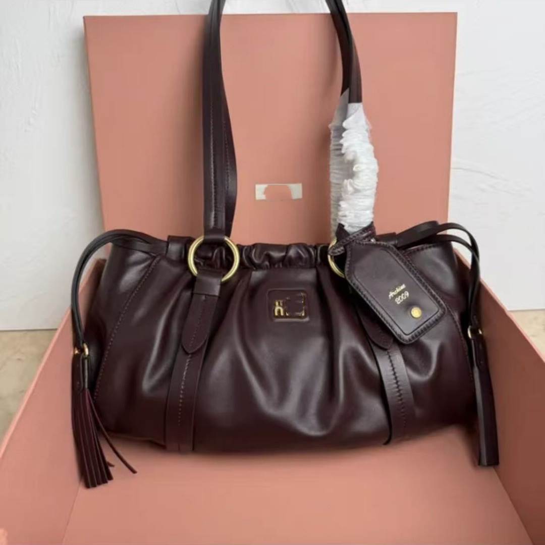 10A high quality designer bags Joie nappa handbag wander shoulder bag women leather handbag crossbody Pleated Vintage underarm Hobos bag Bowling han