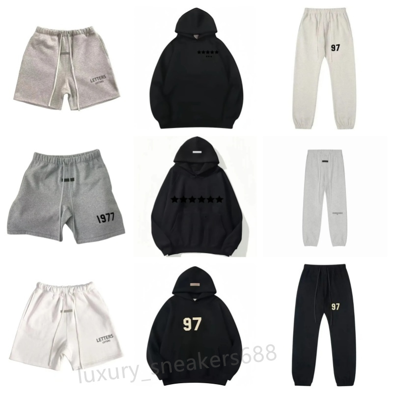 Designer Kids Clothes Loose Fit Oversized Sweatshirt Jogger Pants Set Boys Girls Letter Print ESS Streetwear Crewneck Sweatpants 2 Piece Outfit Casu