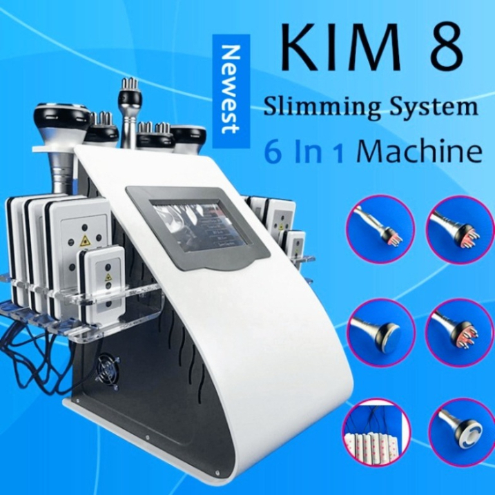 High Quality Beauty Equipment 40K Ultrasonic Liposuction Cavitation 8 Pads Laser Vacuum Rf Skin Care Salon Spa Slimming Machine267.1