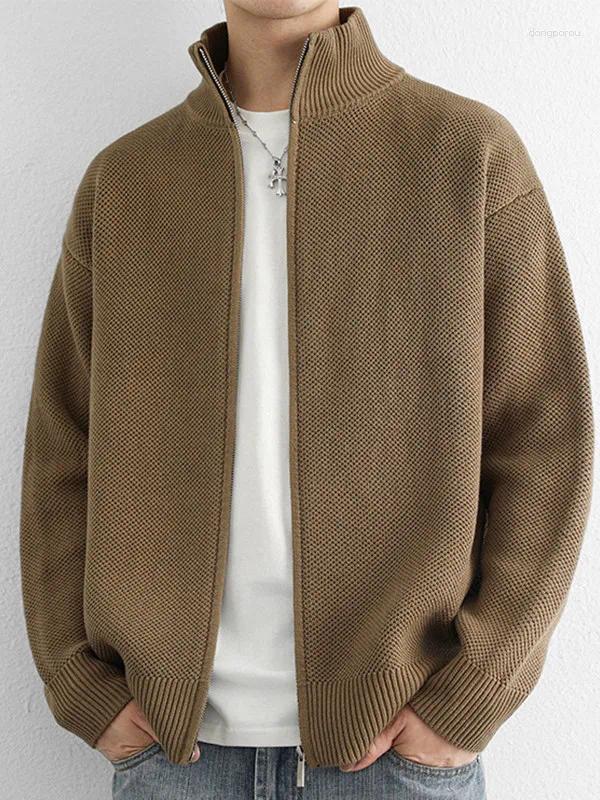 Men's Casual Cardigan Sweater Autumn Winter Clothes Button Knit Cardigans Mens Knitting Sweaters Outwear D30