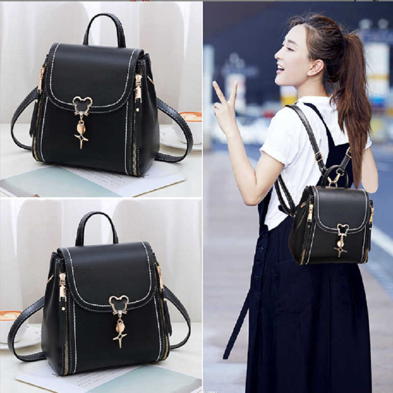 High Backpack Sale Style Hot Quality Leather Small Backpacks Women Fashion Shoulder Bags Casual Crossbody Bag Large Capacity Backpack H260922