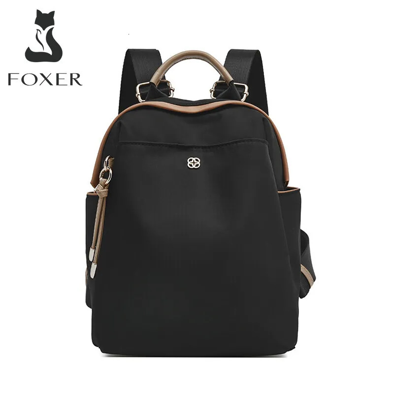 FOXER 2026 Zaino da donna in tessuto morbido Borsa a tracolla alla moda da donna Leggero antifurto Viaggio pendolare di grande capacità 260922
