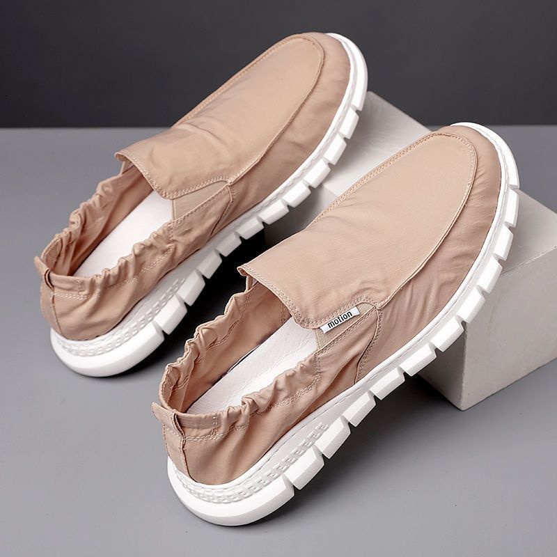 Canvas 2026 new model breathable ice silk mesh slip-on sock sports casual men's cloth shoes