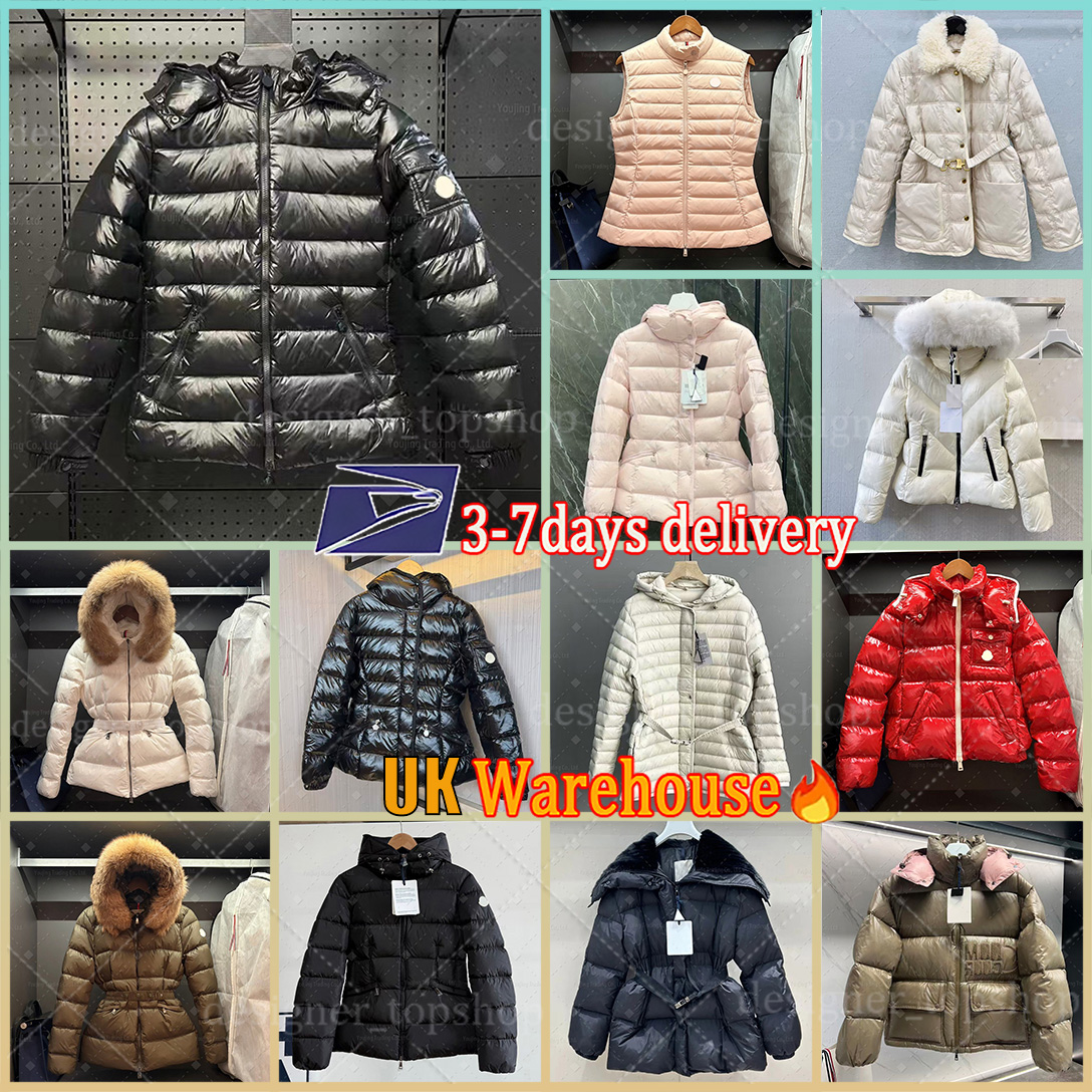 Womens Puffer Jackets Down Jacket Designer Winter womens Coats Parka Puffer Letter Embroidery Winter Couple Warm Thick Pink Down Mon JacketHooded Fo
