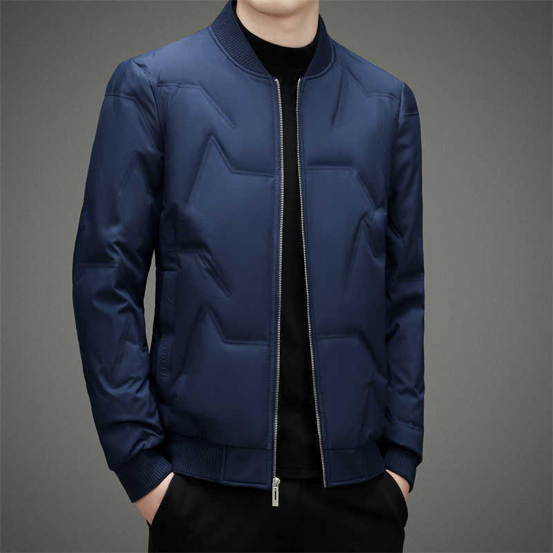 Men's Men's New Down Parkas Casual Lightweight Duck Down Jacket 2025 Autumn Winter Outwear Warm Slim Short Puffer Coats Solid Color Tops C