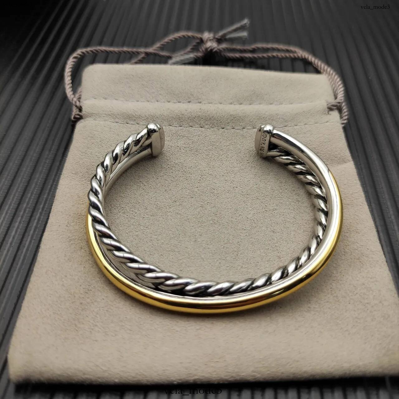Hot Sales Davidjersey Bangle Designer Contemporary Style Fashion High Quality Craftsmanship Elegant Premium Couples Luxury Davidness Yurmaness Brace
