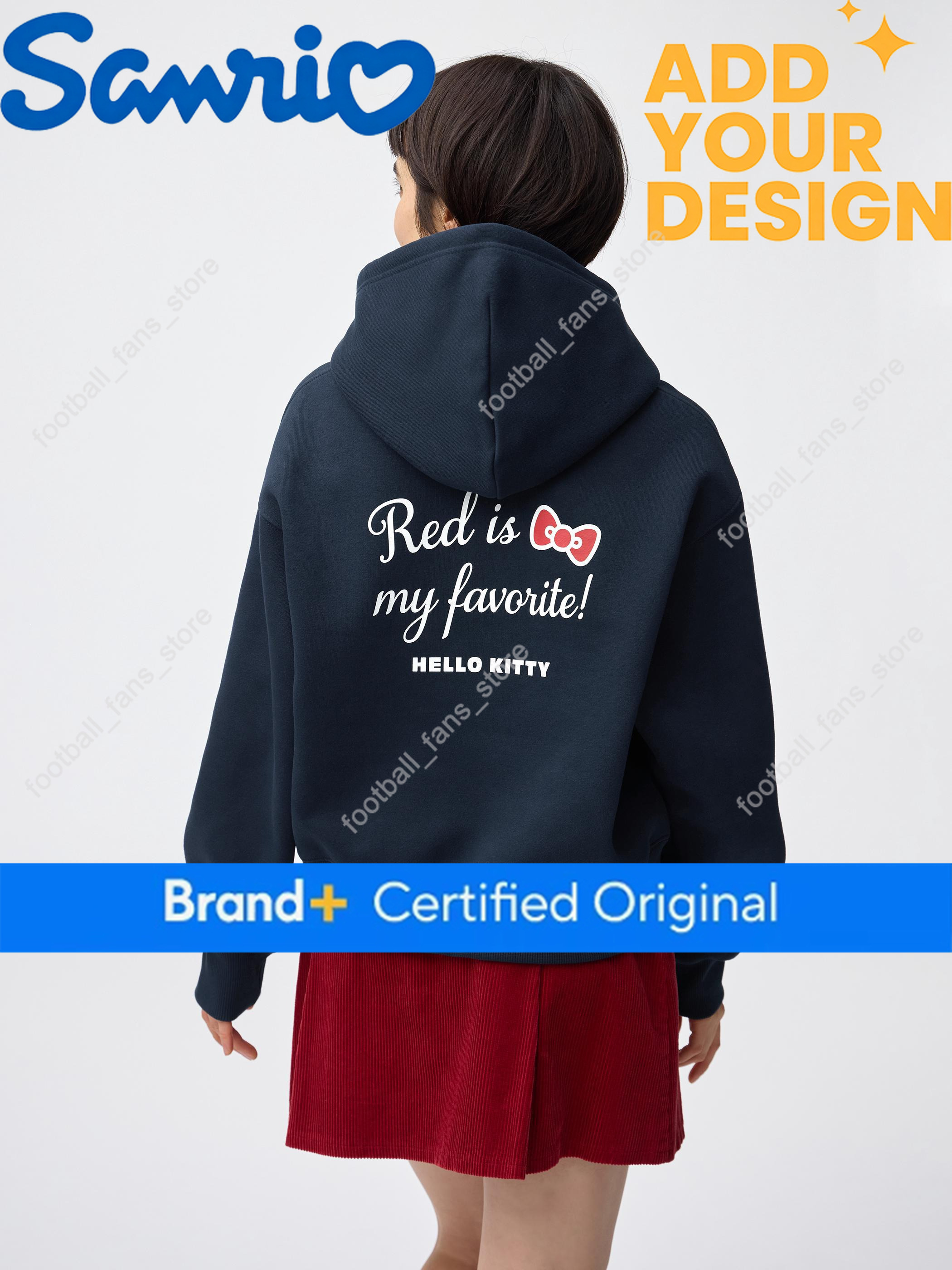 2026 Hello Kitty Sanrio Summer Men's and Women's Parent Child Hoodies Comfortable, Breathable, Quality Ins Y2K High 4e