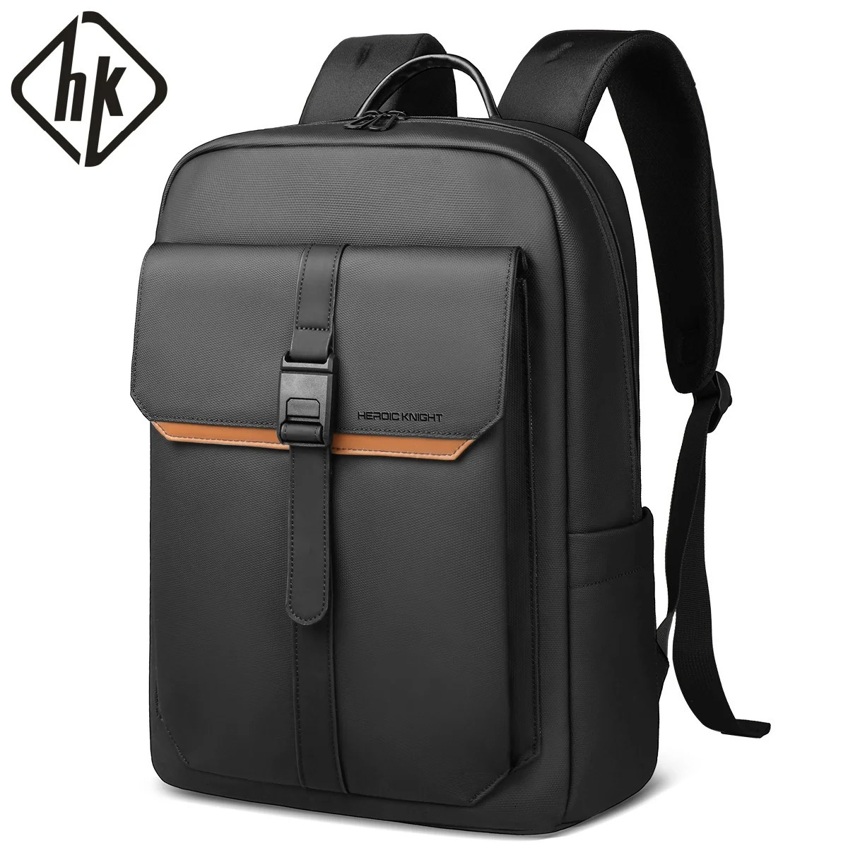 HK Stylish Business Backpack for Men Waterproof 156 inch Flap Laptop Multiple Pockets Casual Daypack Work School 260922
