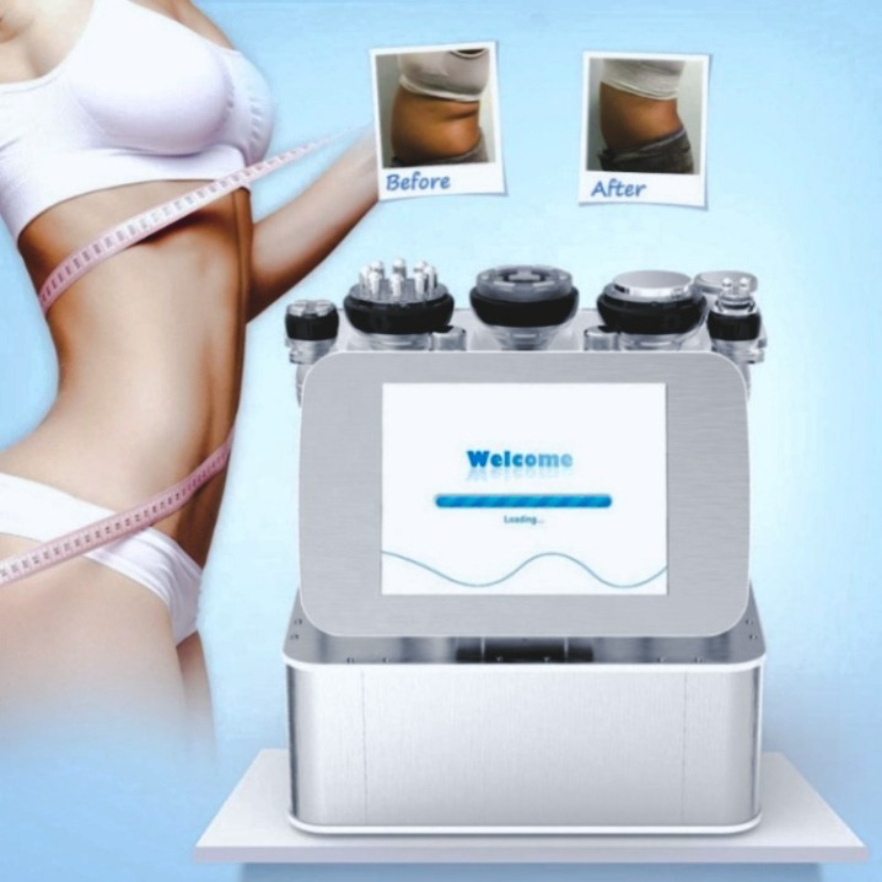 6 In 1 Ultrasonic Cavitation Machine Radio Frequency Rf Vacuum Weight-Loss Bio Microcurrent Anti Aging Body Face Slim Machine Handle Accesso267.1